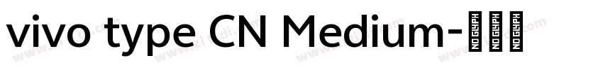 vivo type CN Medium字体转换
